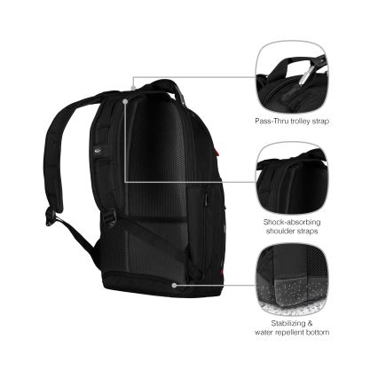 Wenger - Ruksak za laptop 20 l 15" s džepom za tablet 10" Gigabyte crna