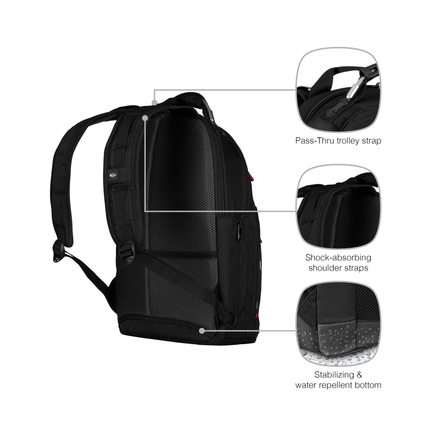 Wenger - Ruksak za laptop 20 l 15" s džepom za tablet 10" Gigabyte crna