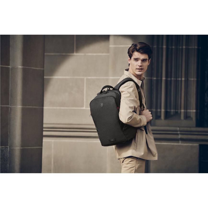 Wenger - Ruksak za laptop 21 l 16" s džepom za tablet 10" MX Light crna