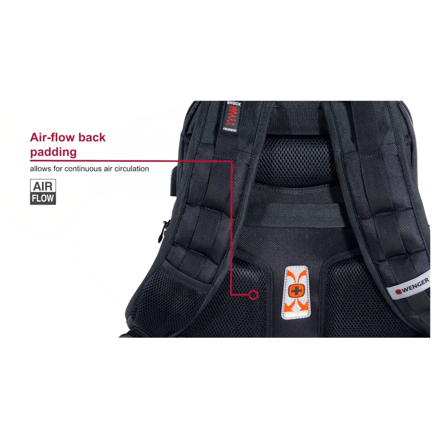 Wenger - Ruksak za laptop 25 l 16" s džepom za tablet 10" Pegasus Deluxe crna