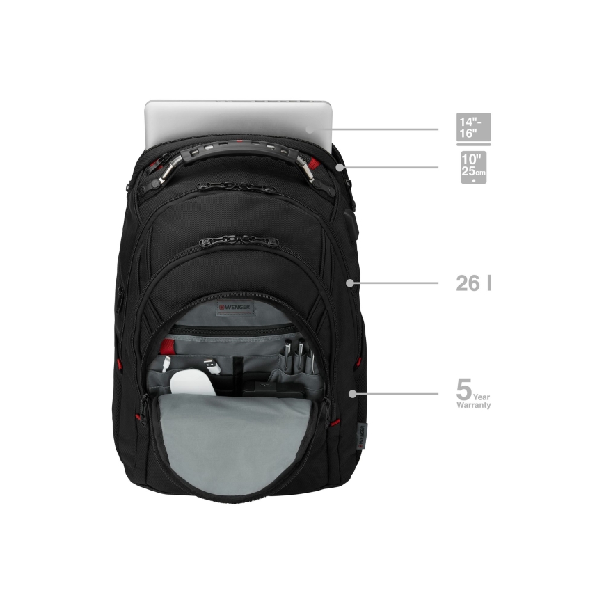 Wenger - Ruksak za laptop 26 l 17" s džepom za tablet 10" Ibex Ballistic Deluxe