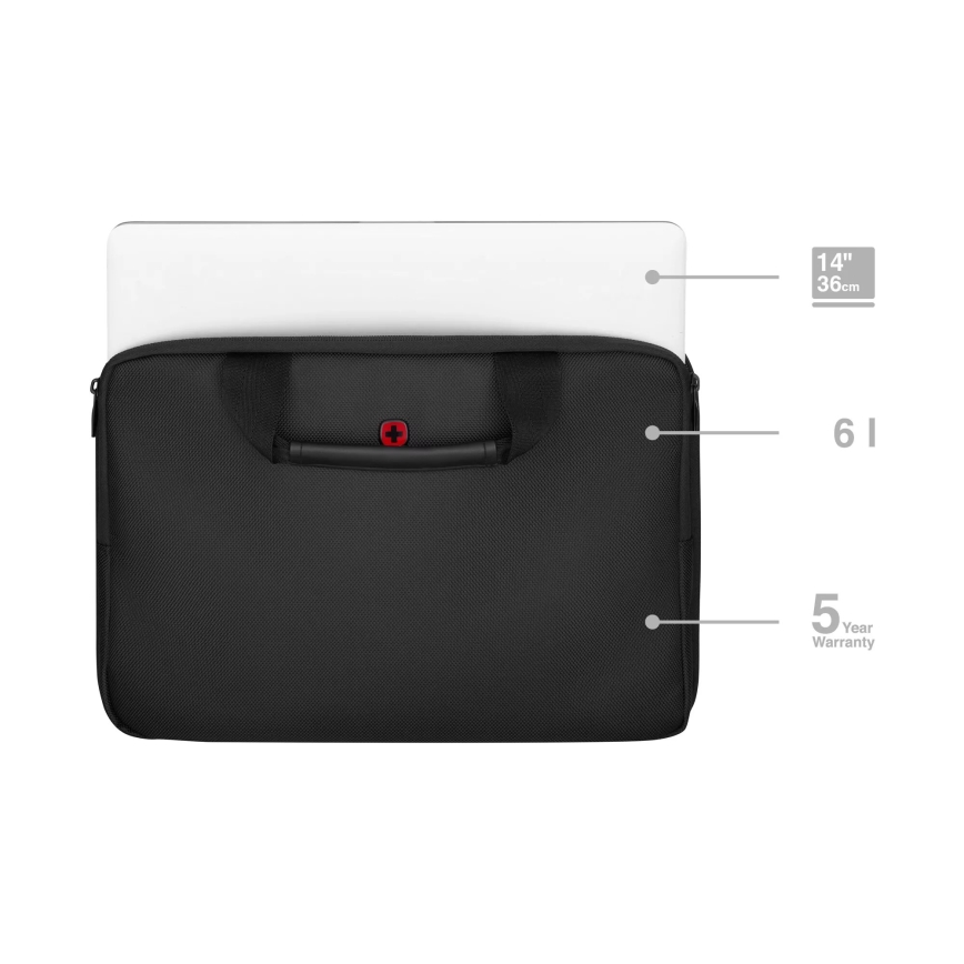 Wenger - Torba za laptop 6 l 14" Guyde crna