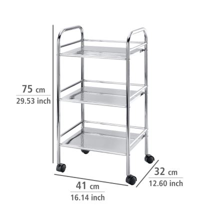 WENKO 12285100 - Kolica EXCLUSIVE 41x75 cm sjajni krom