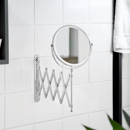 WENKO 15165100 - Kozmetičko ogledalo EXCLUSIVE 19x38,5 cm sjajni krom