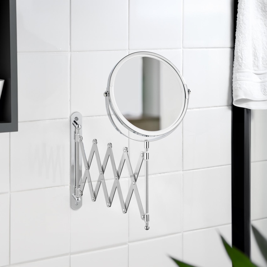 WENKO 15165100 - Kozmetičko ogledalo EXCLUSIVE 19x38,5 cm sjajni krom