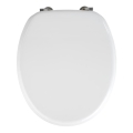 WENKO 154008100-WC sjedalo VALENCIA 43x36 cm bijela/srebrna