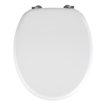 WENKO 154008100-WC sjedalo VALENCIA 43x36 cm bijela/srebrna