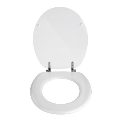 WENKO 154008100-WC sjedalo VALENCIA 43x36 cm bijela/srebrna