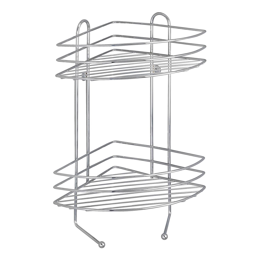 WENKO 15498100 - Ugaoni regal EXCLUSIVE 23x30,5 cm sjajni krom