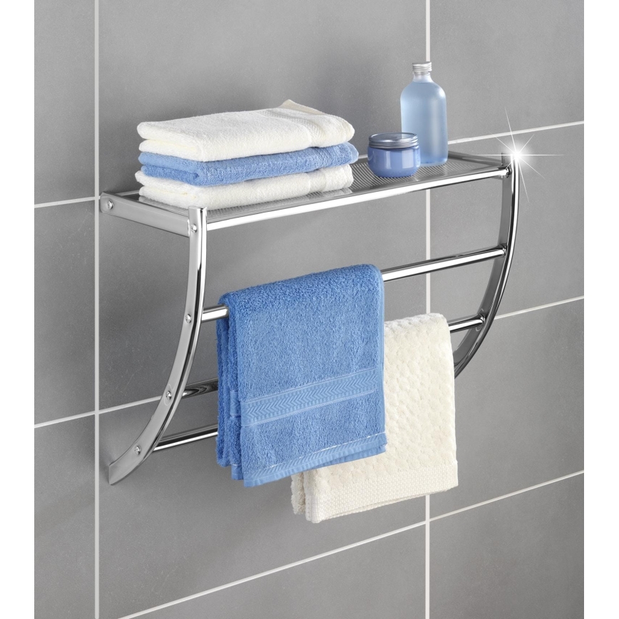WENKO 15578100 - Stalak za ručnike PESCARA 56x46 cm sjajni krom