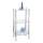 WENKO 15851100 - Regal YAGO 40x74 cm srebrna/prozirna