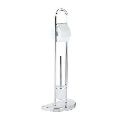 WENKO 16608100 - WC četka COSENZA 33x84 cm sjajni krom/satinirano
