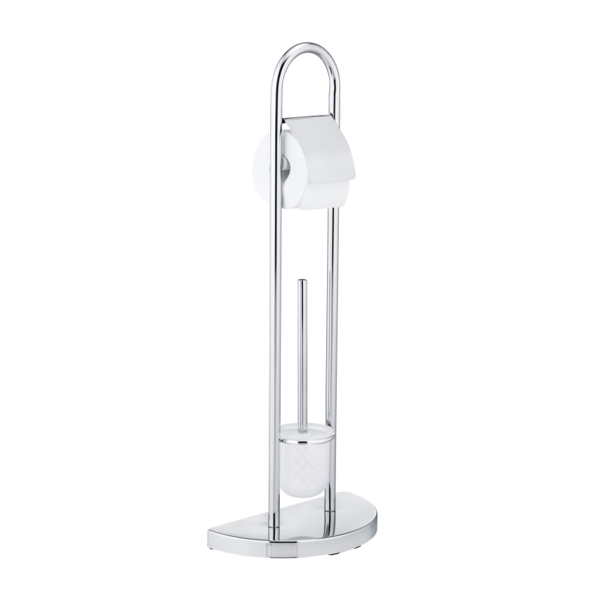 WENKO 16608100 - WC četka COSENZA 33x84 cm sjajni krom/satinirano