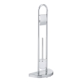 WENKO 16608100 - WC četka COSENZA 33x84 cm sjajni krom/satinirano