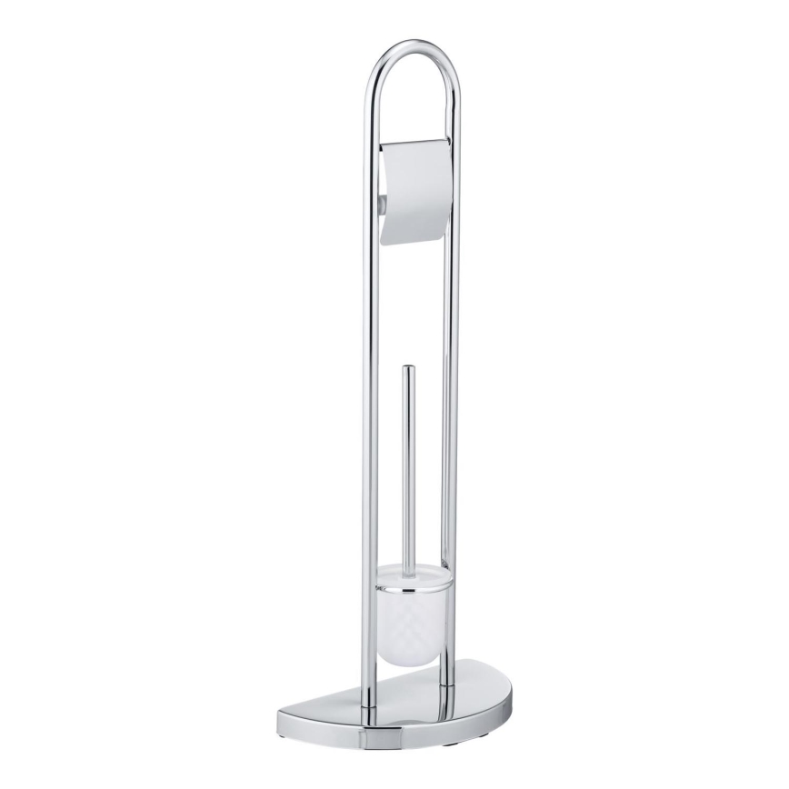 WENKO 16608100 - WC četka COSENZA 33x84 cm sjajni krom/satinirano