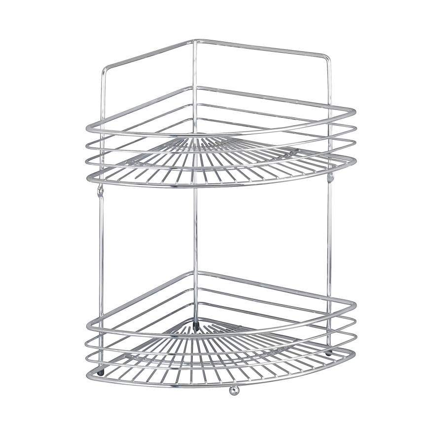WENKO 16821100 - Kutna polica MILANO 31,5x37 cm sjajni krom