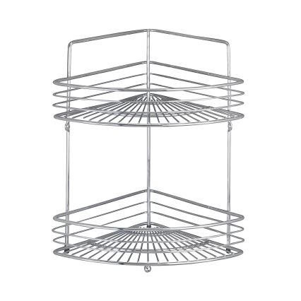 WENKO 16821100 - Kutna polica MILANO 31,5x37 cm sjajni krom