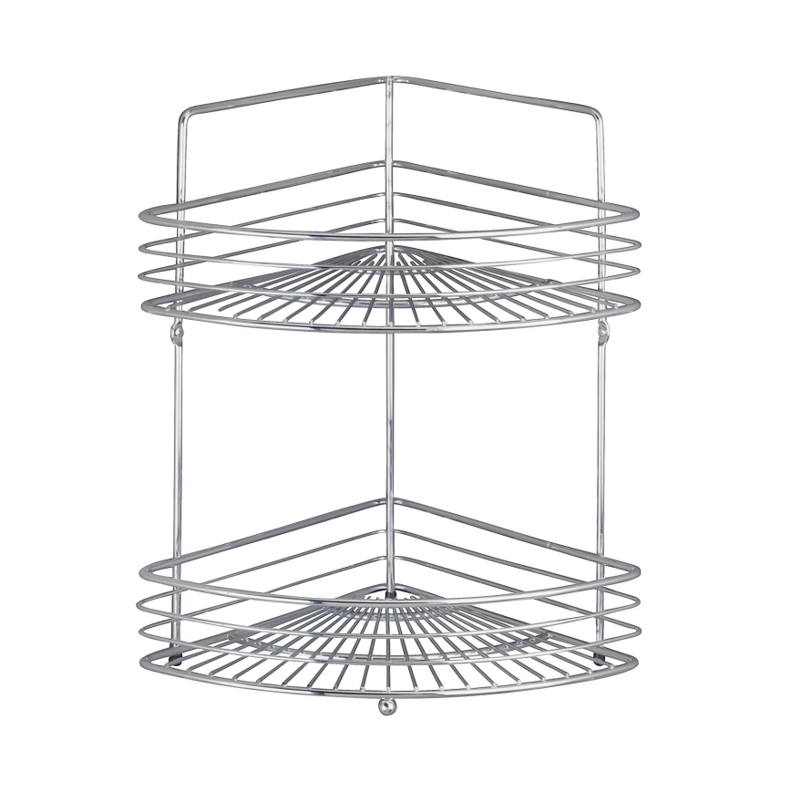 WENKO 16821100 - Kutna polica MILANO 31,5x37 cm sjajni krom