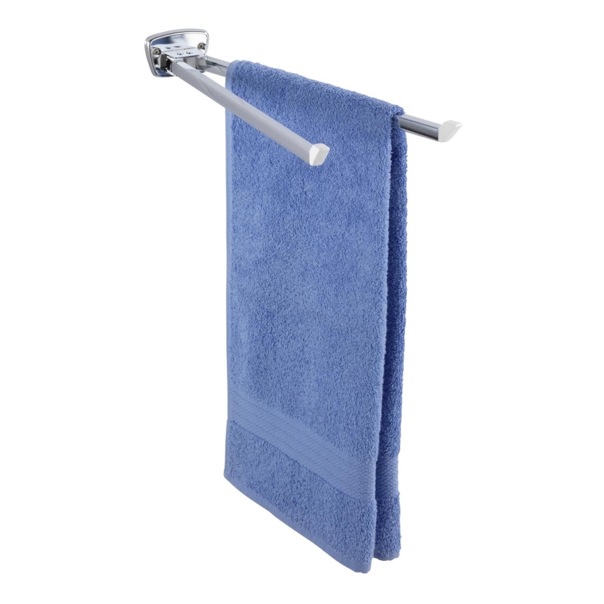 WENKO 17875100 - Držač ručnika BASIC 42x8 cm, od nehrđajućeg čelika, srebrne boje