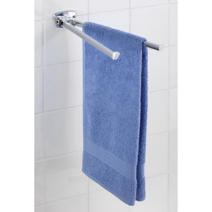 WENKO 17875100 - Držač ručnika BASIC 42x8 cm, od nehrđajućeg čelika, srebrne boje