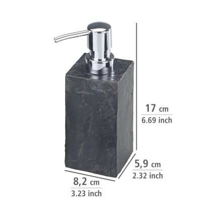 WENKO 17921100 - Dozator tekućeg sapuna SLATE ROCK 250 ml antracit