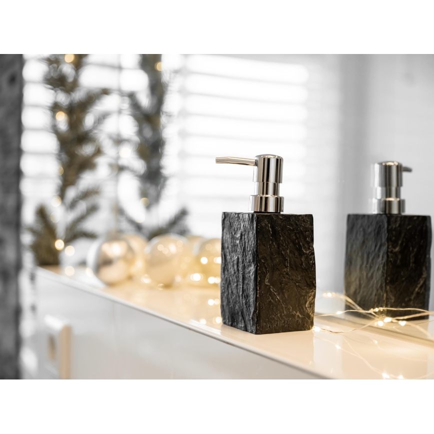 WENKO 17921100 - Dozator tekućeg sapuna SLATE ROCK 250 ml antracit