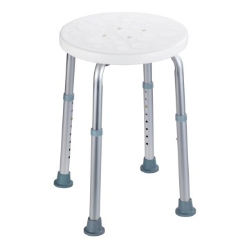 WENKO 1792921100 - Stolica SECURA 45,5 x 45,5 cm bijela/srebrna/siva