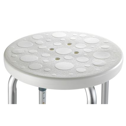 WENKO 1792921100 - Stolica SECURA 45,5 x 45,5 cm bijela/srebrna/siva