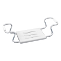 WENKO 17930100-Sjedište za kadu SECURA 26x18 cm bijelo/srebrno