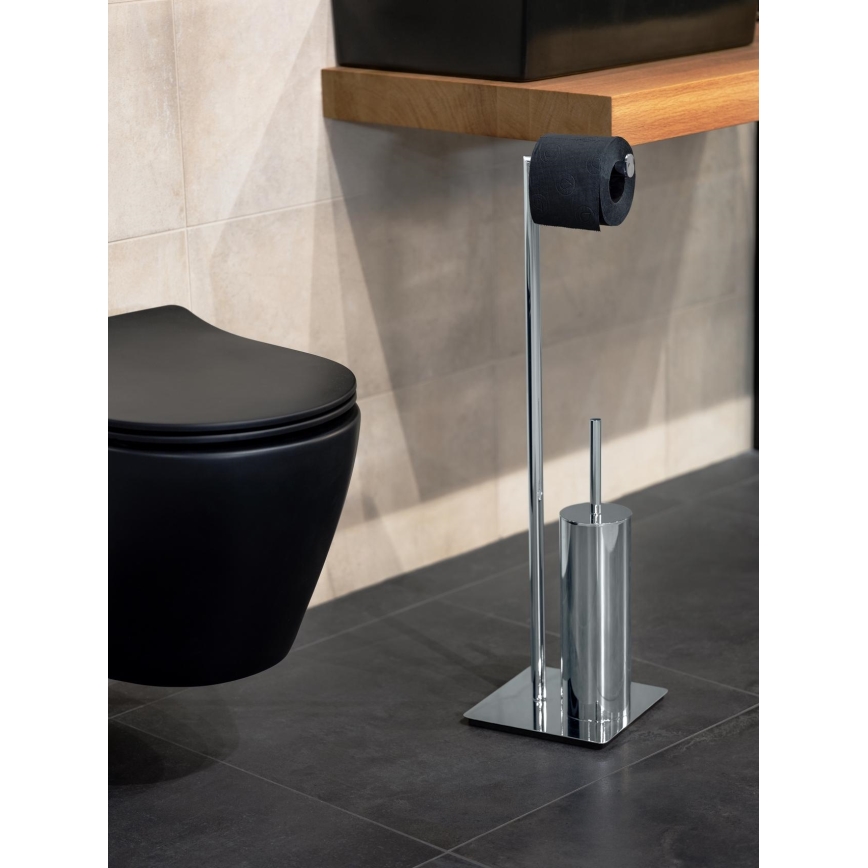 WENKO 18562100 - WC četka RECCO 20x71,5 cm sjajni krom