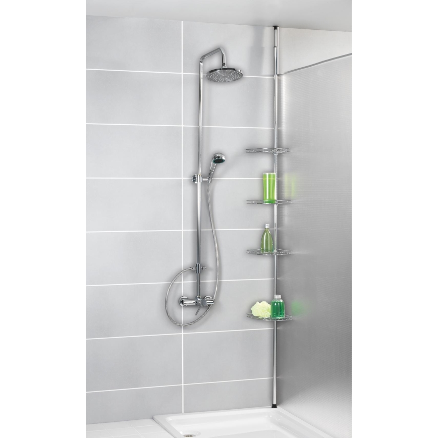WENKO 18596100-Kutni element PREA 28 x 200 cm nehrđajući čelik/sjajni krom