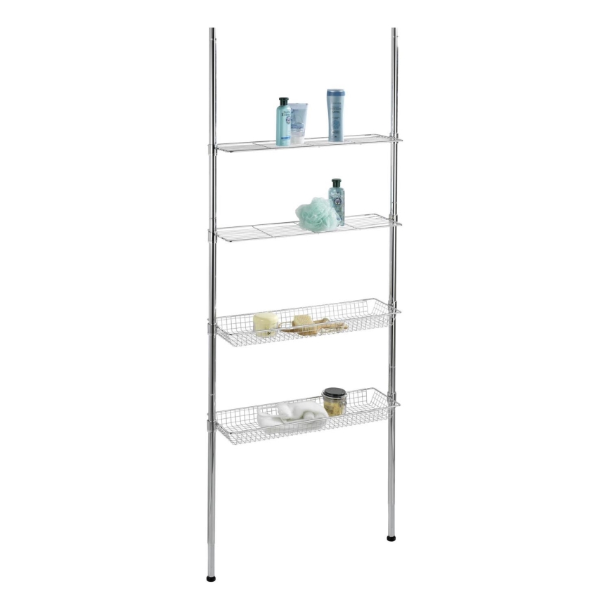 WENKO 18597100-Regal 71x285 cm sjajni krom