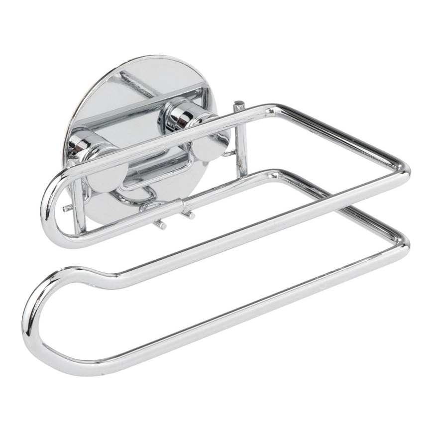 WENKO 18774100-Držač toaletnog papira TURBO-LOC OKRUGLI ČELIK 14x9 cm krom