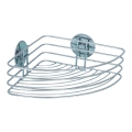 WENKO 18913100-Polica TURBO-LOC okrugla čelična 26,5x20 cm sjajni krom