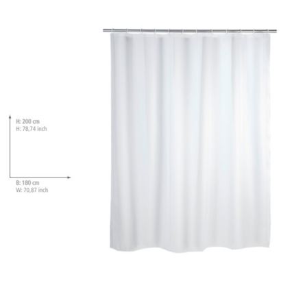WENKO 19104100 - Zavjesa za tuš 180x200 cm bijela