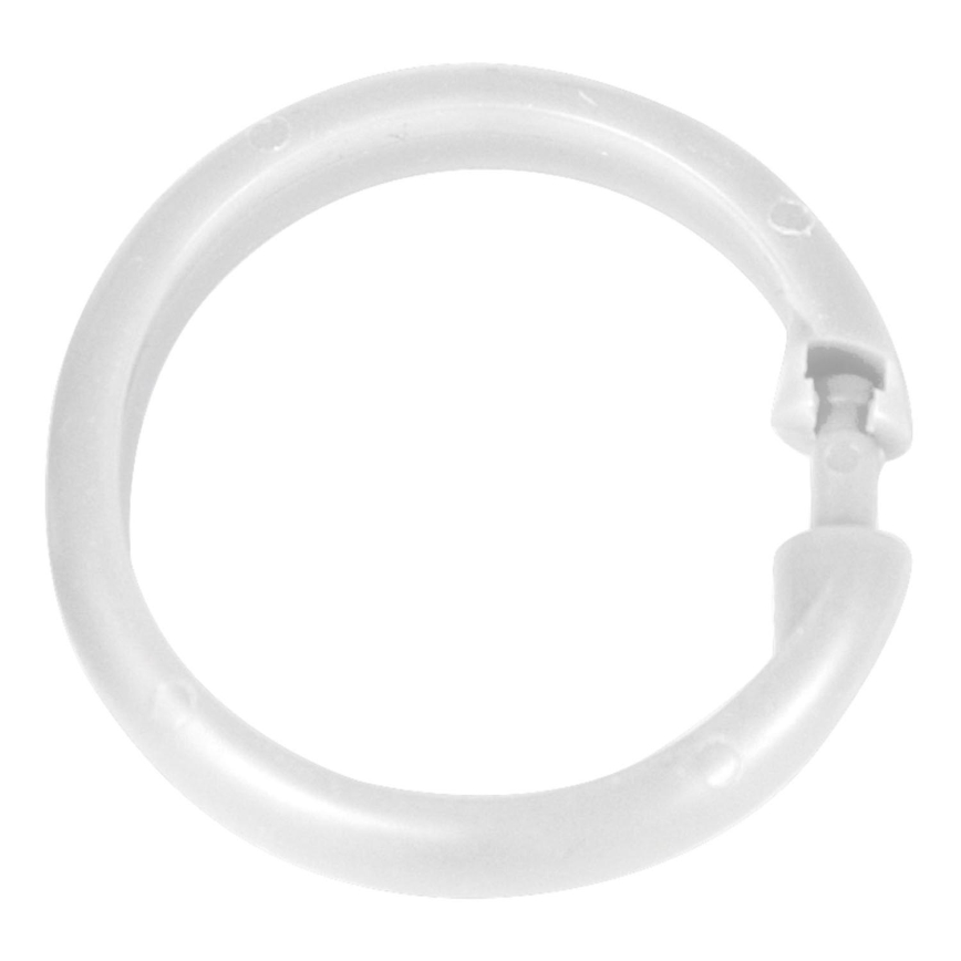 WENKO 19194100 - Prstenovi za zavjesu za tuš LYGE 6x6 cm bijeli