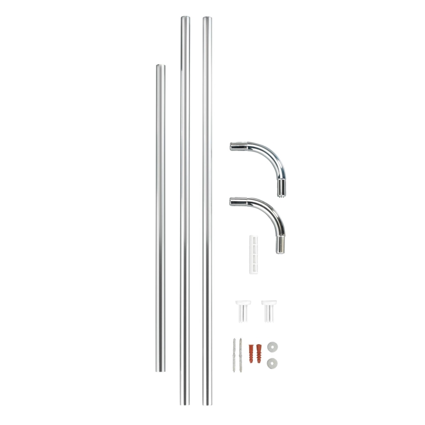 WENKO 19215100 - Držač šipke UNIVERSAL 2x2 cm krom/bijela