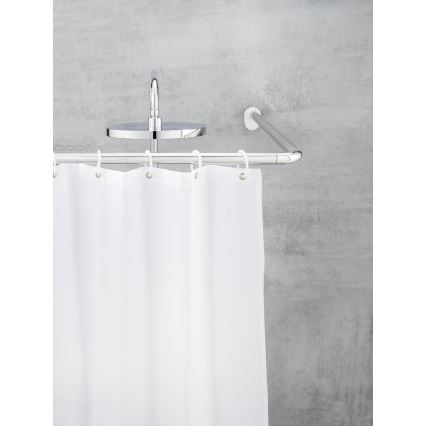 WENKO 19218100 - Štap UNIVERSAL 2,5x2,5 cm krom/bijela
