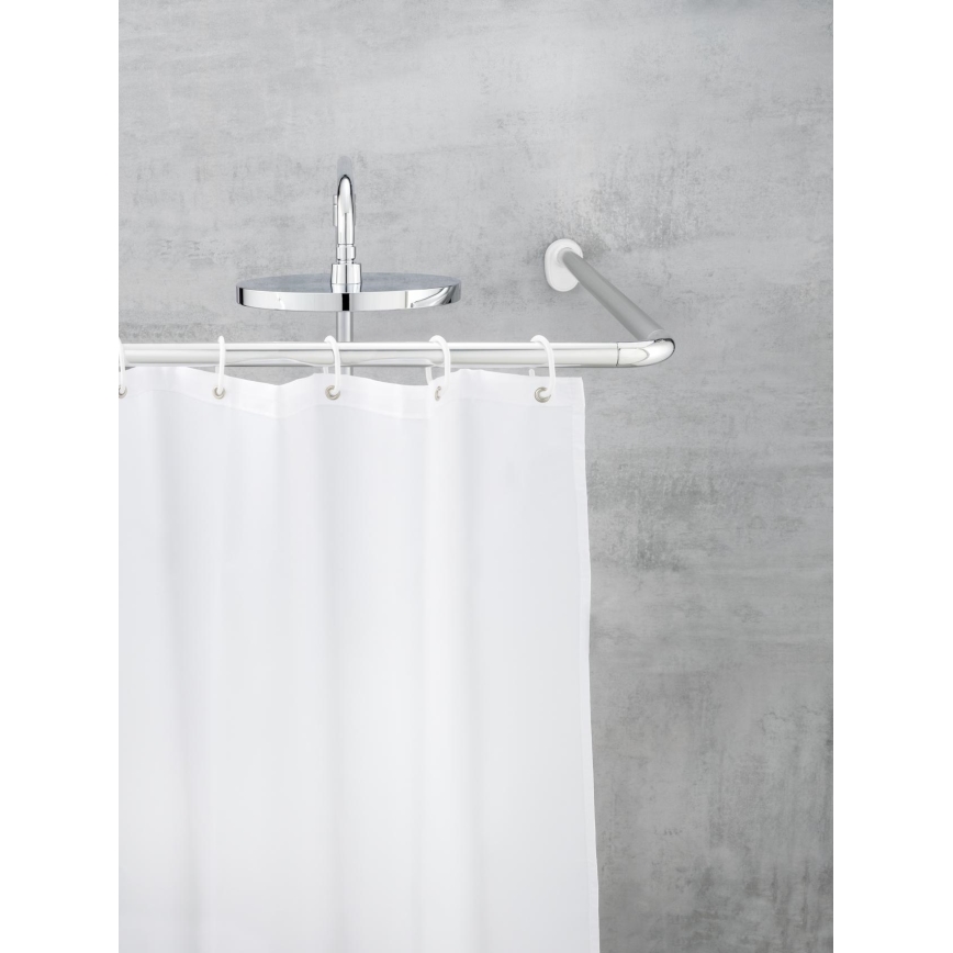 WENKO 19218100 - Štap UNIVERSAL 2,5x2,5 cm krom/bijela