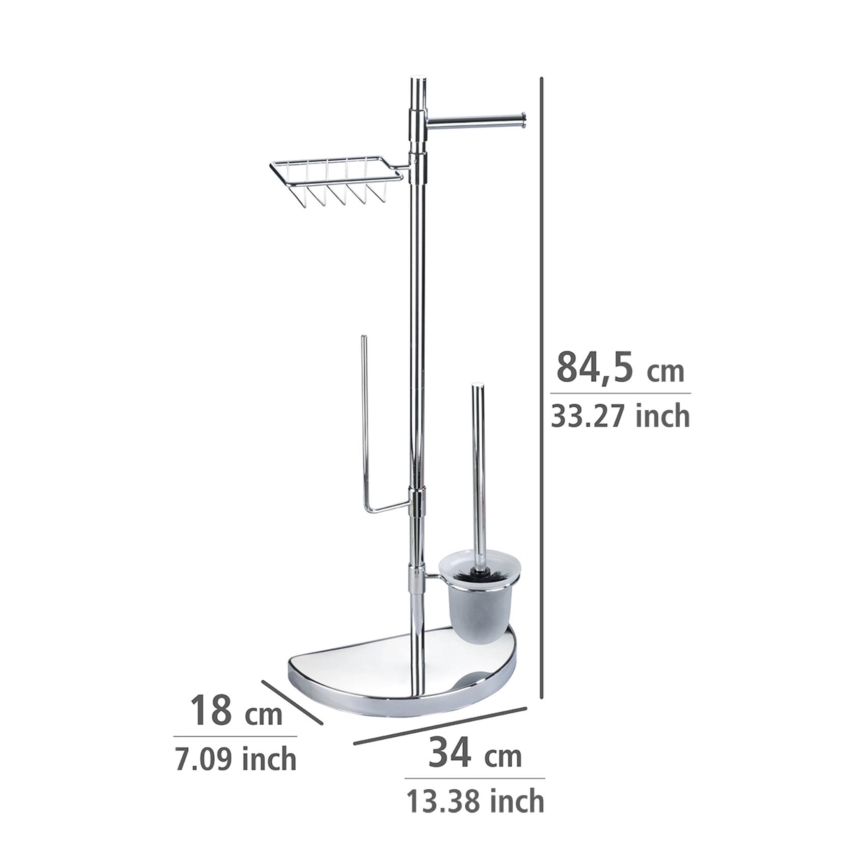 WENKO 196022500 - Toaletni centar SPACE MARVEL 34x84,5 cm srebrna/satin