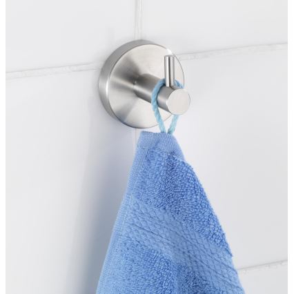 WENKO 19621100 - Kukica BOSIO MATT 5,5x5,5 cm nehrđajući čelik/srebrna