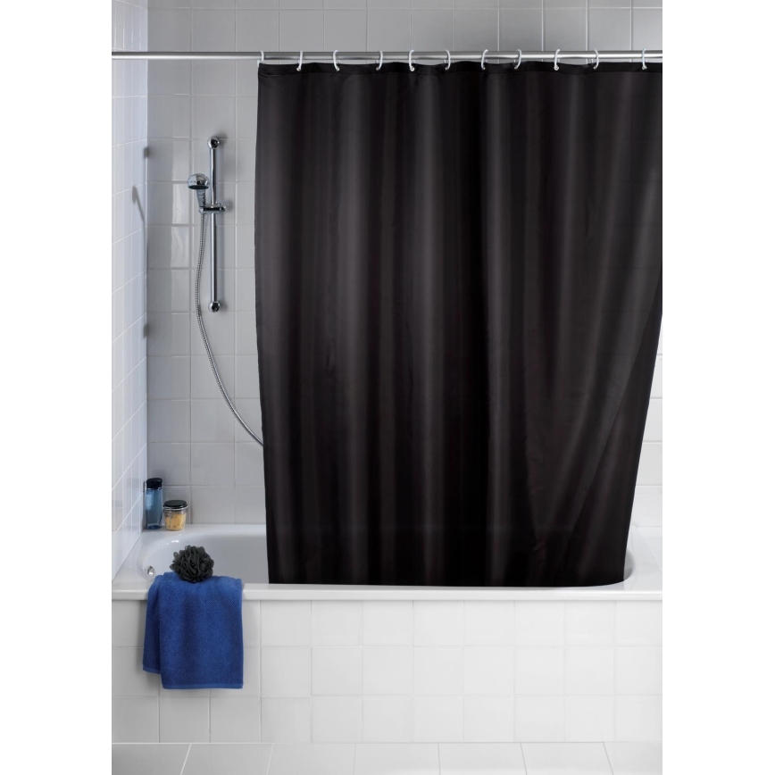 WENKO 20043100 - Zavjesa za tuš 180x200 cm crna