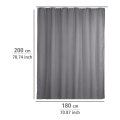 WENKO 20044100 - Zavjesa za tuš 180x200 cm siva