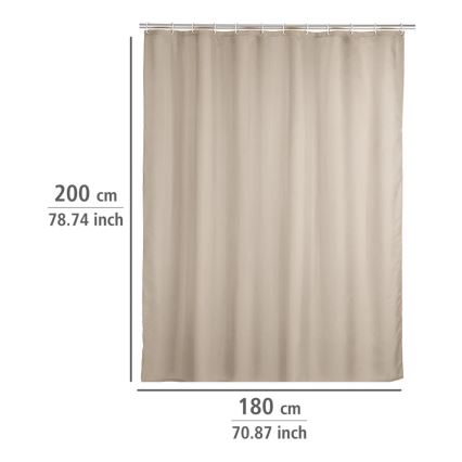 WENKO 20045100 - Zavjesa za tuš 180x200 cm bež