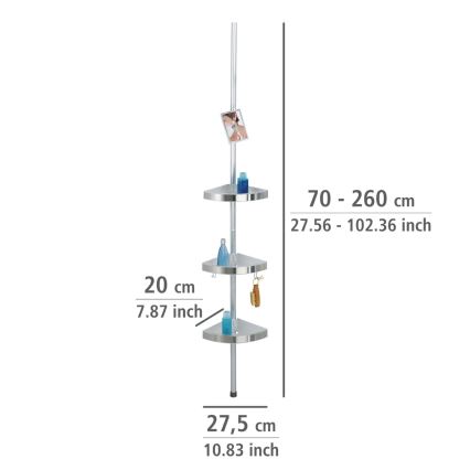 WENKO 20349100 - PREMIUM kutni element 27,5 x 260 cm, satenski