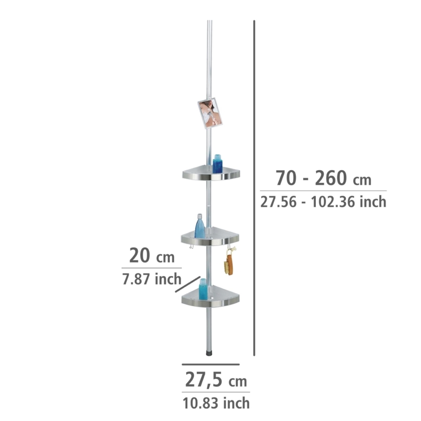 WENKO 20349100 - PREMIUM kutni element 27,5 x 260 cm, satenski