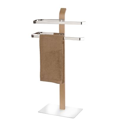 WENKO 20396100 - Stalak za ručnike SAMONA 40,5x79,5 cm sjajni krom/smeđa