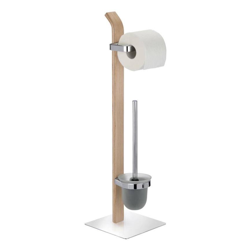 WENKO 20397100 - WC četka SAMONA 20x71,5 cm krom/smeđa/satin