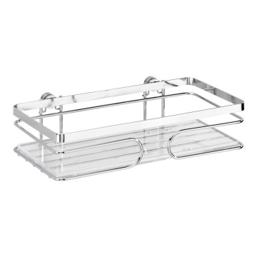 WENKO 20409100-PREMIUM polica od nehrđajućeg čelika 24x13,5 cm inox/srebrna
