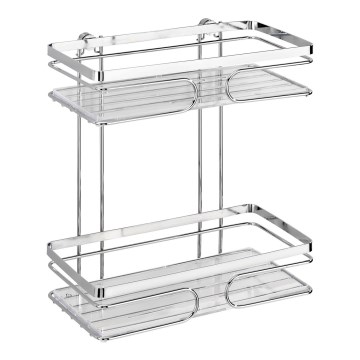 WENKO 20410100-PREMIUM polica od nehrđajućeg čelika 24x27 cm inox/srebrna